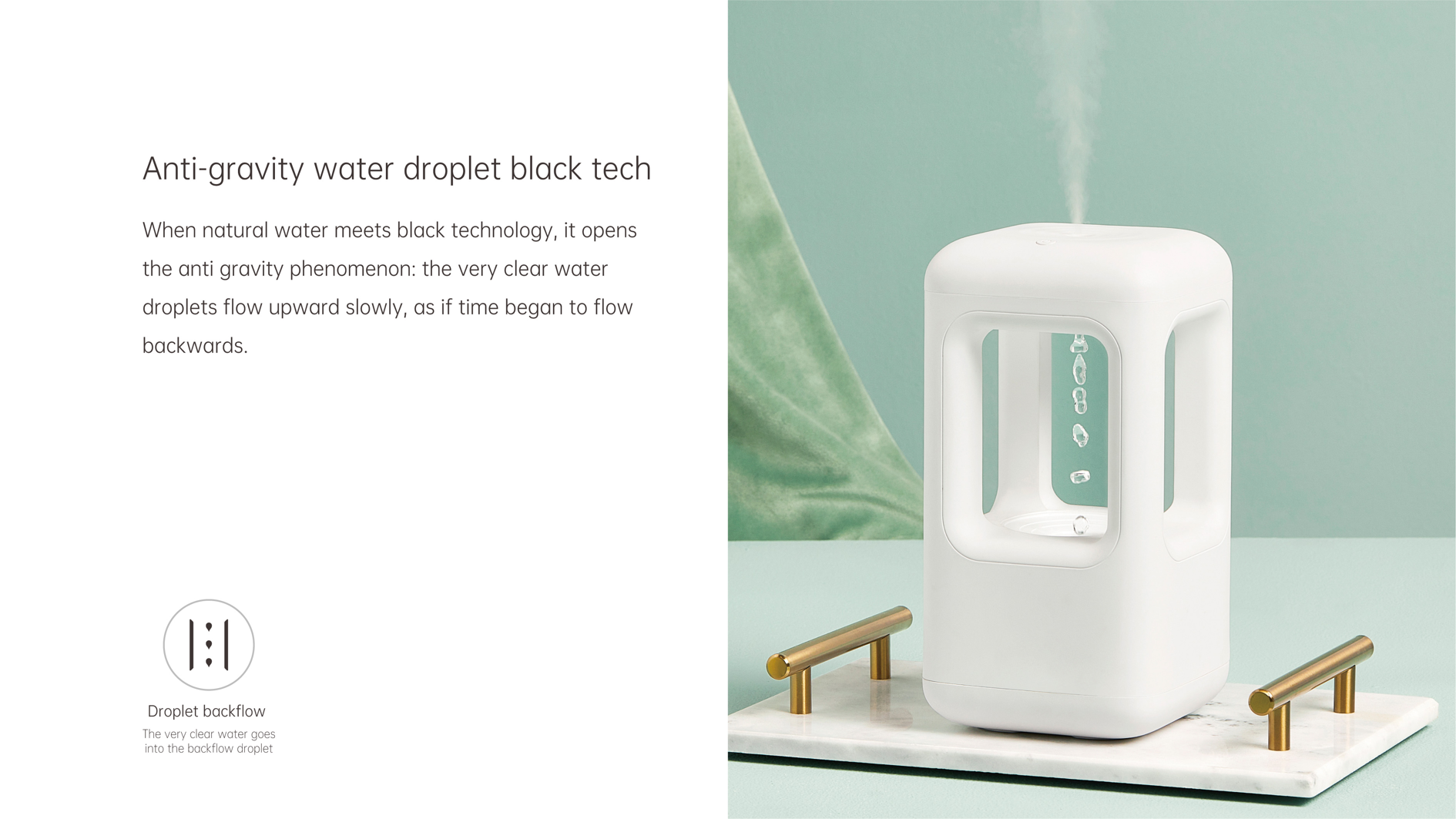 Digital TimerAnti-Gravity Water Drop Humidifier JF-AH1